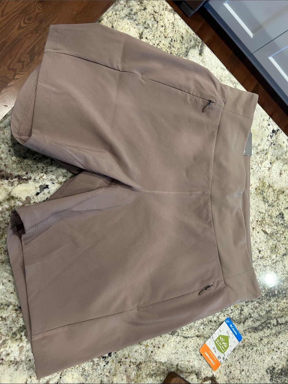 Columbia Women's Athletic Shorts in Taupe